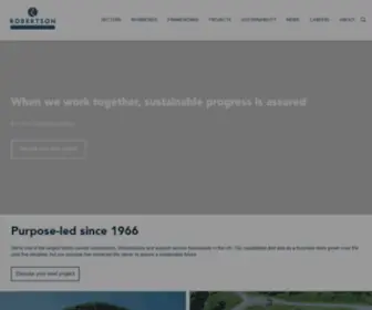 Robertson.co.uk(Assuring a sustainable future) Screenshot