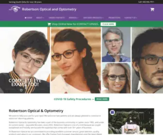 Robertsonopt.com(Robertson Optical and Optometry) Screenshot