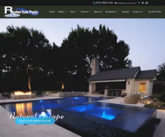 Robertsonpools.com(Robertson Pools) Screenshot