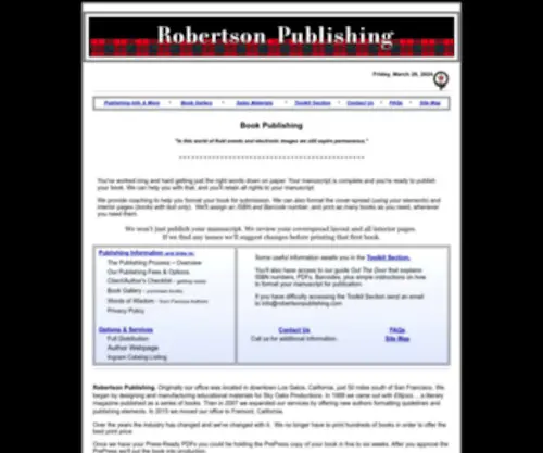 Robertsonpublishing.com(ROBERTSON PUBLISHING) Screenshot