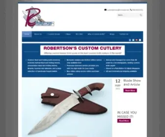 Robertsonscustomcutlery.com(Robertson’s Custom Cutlery) Screenshot