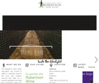 Robertsonwinevalley.com(Robertson Wine Valley your online guide to Accommodation and Wine in Robertson and surrounding area) Screenshot