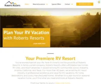 Robertsresorts.com(Roberts Resorts) Screenshot