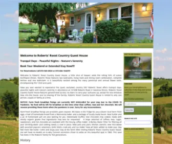 Robertsroostcountryguesthouse.com(Roost Country Guest House) Screenshot