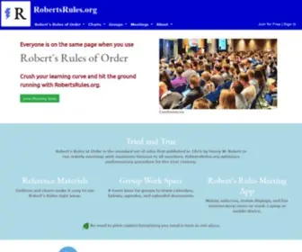 Robertsrules.org(Use Robert's Rules Fast) Screenshot