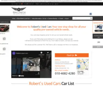 Robertsusedcars.com(Robert's usedcars) Screenshot