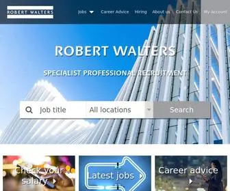 Robertwalters.co.nz(Specialist Professional Recruitment) Screenshot