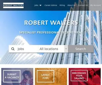 Robertwalters.co.za(Specialist Professional Recruitment) Screenshot