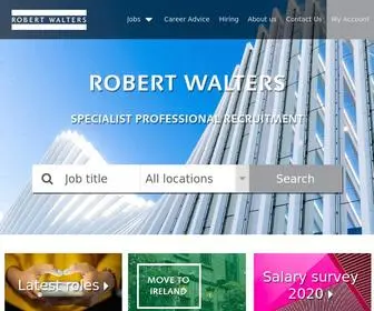 Robertwalters.ie(Specialist Professional Recruitment) Screenshot