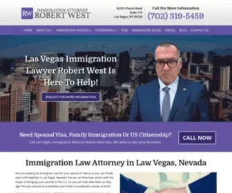 Robertwest.net(Immigration Lawyer In Las Vegas) Screenshot
