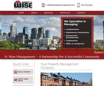 Robertwisemanagement.com(Robert H. Wise Management) Screenshot