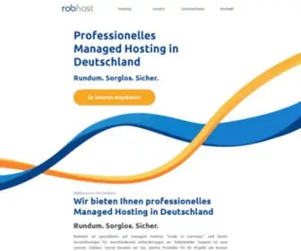 Robhost.de(Managed Linux Server und Hosting in Deutschland) Screenshot