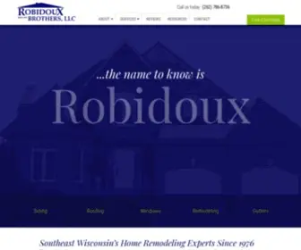 Robidouxbrothers.com(Roofing, Siding) Screenshot