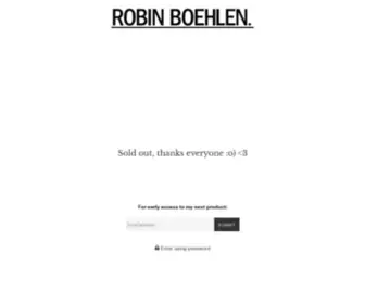 Robinboehlen.com(Create an Ecommerce Website and Sell Online) Screenshot