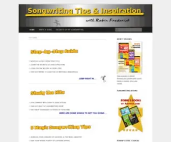 Robinfrederick.com(Take a look inside today's top songs and learn what hit songwriters know) Screenshot