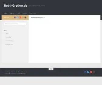 Robingrether.de(Physics, Programming, Dancing) Screenshot