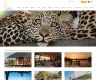 Robinpopesafaris.net(Wilderness Walking Safaris) Screenshot