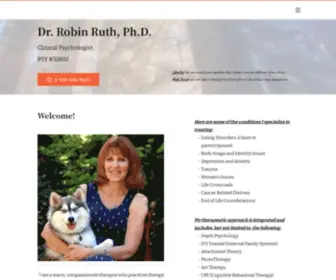Robinruth.com(Eating Disorder Psychologist Serving San Fransisco Dr) Screenshot