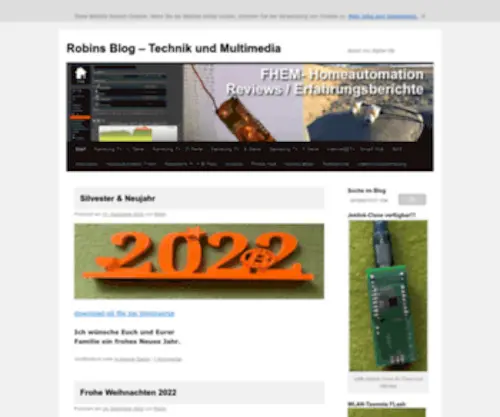 Robins-Blog.de(Technik und Multimedia) Screenshot