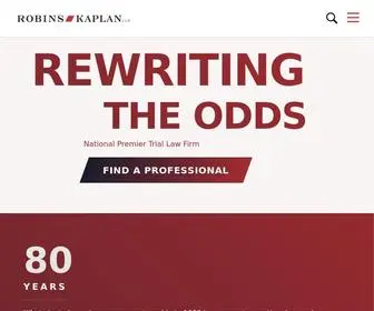Robinskaplan.com(Robins Kaplan LLP) Screenshot