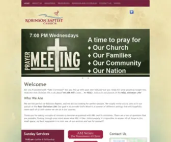 Robinsonbaptist.org(Robinson Baptist Church) Screenshot