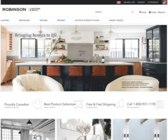 Robinsonco.ca(Lighting & Bath) Screenshot