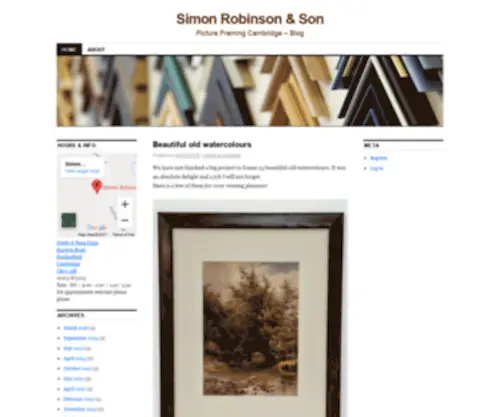 Robinsonframes.com(Robinson Frames) Screenshot
