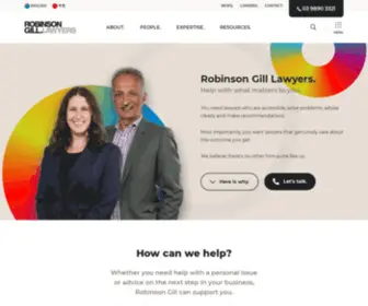 Robinsongill.com.au(Robinson Gill Lawyers) Screenshot