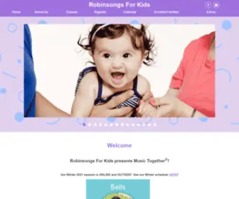 Robinsongsforkids.com(Robinsongs For Kids offering Music Together classes in Ann Arbor) Screenshot