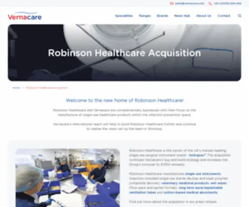 Robinsonhealthcare.com(Robinson Healthcare) Screenshot