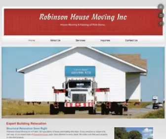 Robinsonhousemovinginc.com(Robinson House Moving & Raising) Screenshot