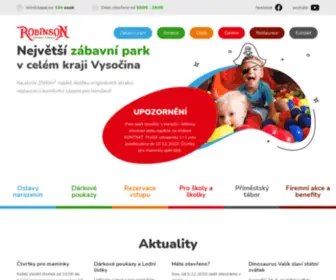 Robinsonjihlava.cz(Rodinný park Robinson Jihlava) Screenshot