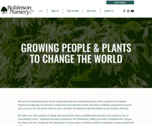 Robinsonnursery.com(Wholesale Plant Nursery) Screenshot