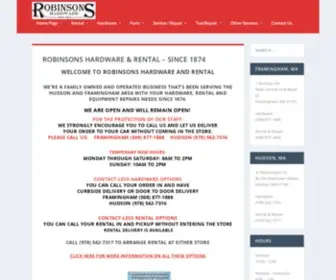 Robinsons1874.com(Robinsons Hardware & Rental has been serving your needs since 1874. Our staff) Screenshot