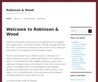 Robinsonwood.com(Legal Services San Jose) Screenshot