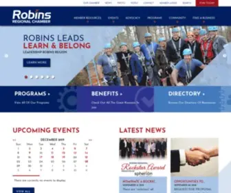 Robinsregion.com(The mission of the Robins Regional Chamber) Screenshot