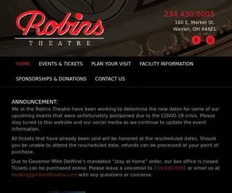 Robinstheatre.com(Robins Theatre) Screenshot