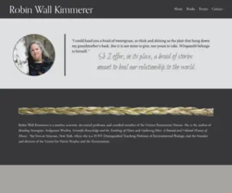 Robinwallkimmerer.com(Robin Wall Kimmerer) Screenshot