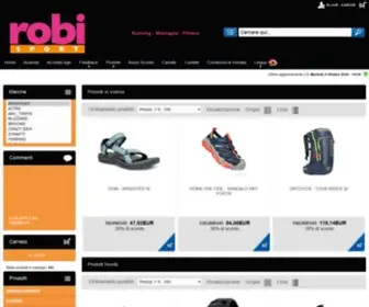 Robisport.it(Negozio Vendita On Line articoli professionali per lo sport) Screenshot