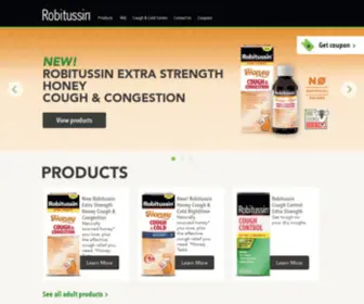Robitussin.ca(Home) Screenshot