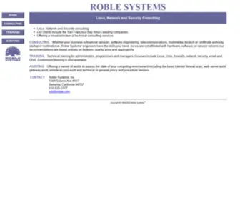 Roble.com(Roble Systems) Screenshot