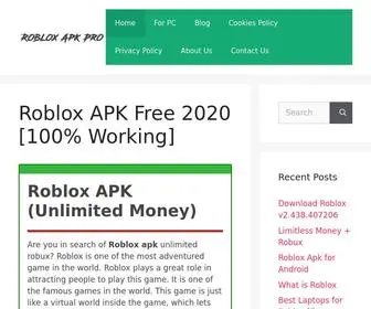 Robloxapkpro.com(Robloxapkpro) Screenshot