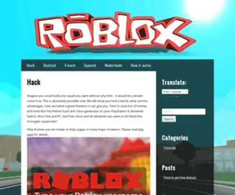 Robloxclaims.com(Roblox Hack) Screenshot