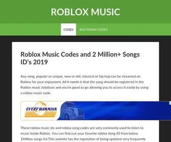 Roblox Music Codes And 2 Million Songs Id S 2021 Robloxmusics Com At Statscrop - roblox rocitizens codes for music