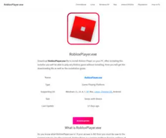 Robloxplayer-Exe.com(Robloxplayer Exe) Screenshot