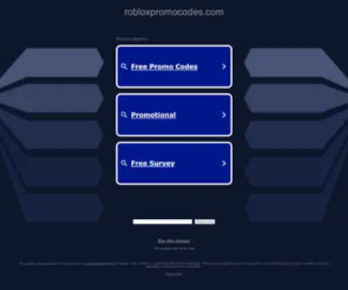 Robloxpromocodes.com(Robloxpromocodes) Screenshot