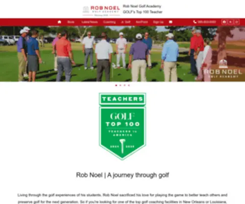 Robnoelgolfacademy.com(Rob Noel Golf Academy) Screenshot