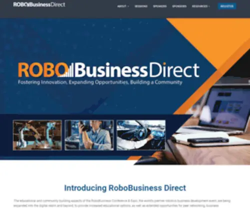 Robobusinessdirect.com(The pioneering event of the global robotics industry) Screenshot