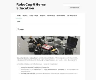 Robocupathomeedu.org(Robocup@home education) Screenshot