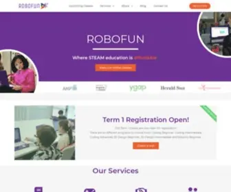 Robofun.com.au(Robotics and coding for kids) Screenshot